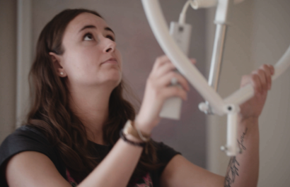 Danielle aan het werk in de zorg