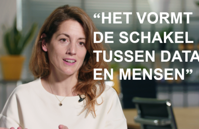 Interview met Sara met quote: "Het vormt de schakel tussen data en mensen"